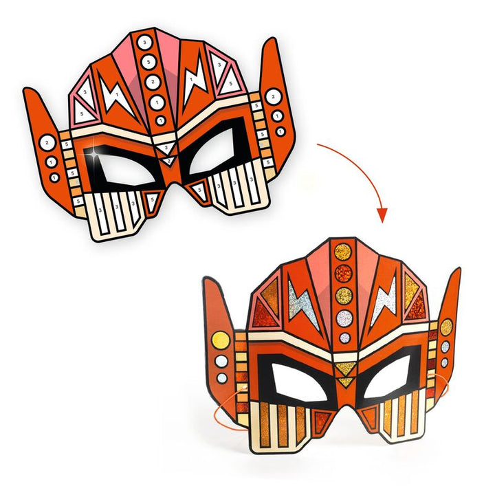 Do It Yourself Super Robots Masks (Metallic Stickers)