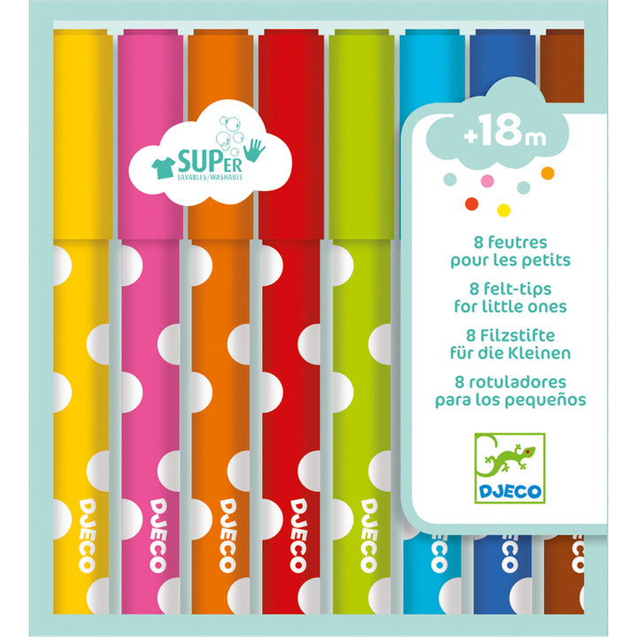 Djeco 8 Little Ones Felt Tips