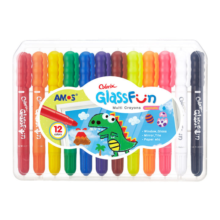 Glass Fun Crayons | 12 Pack