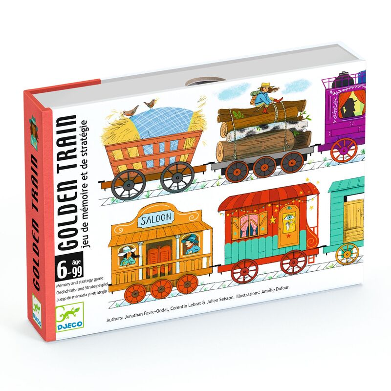 Golden Train Memory Card Game