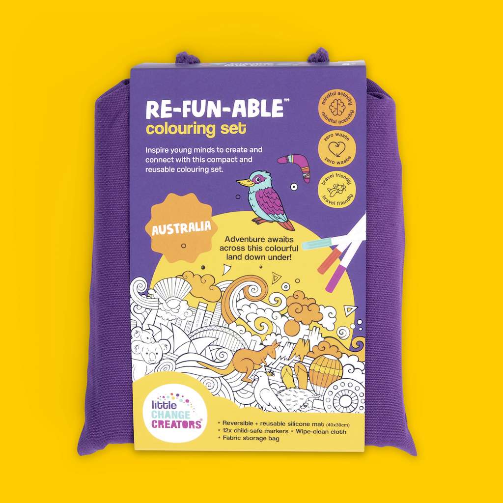 Australia | Re-FUN-able colouring set