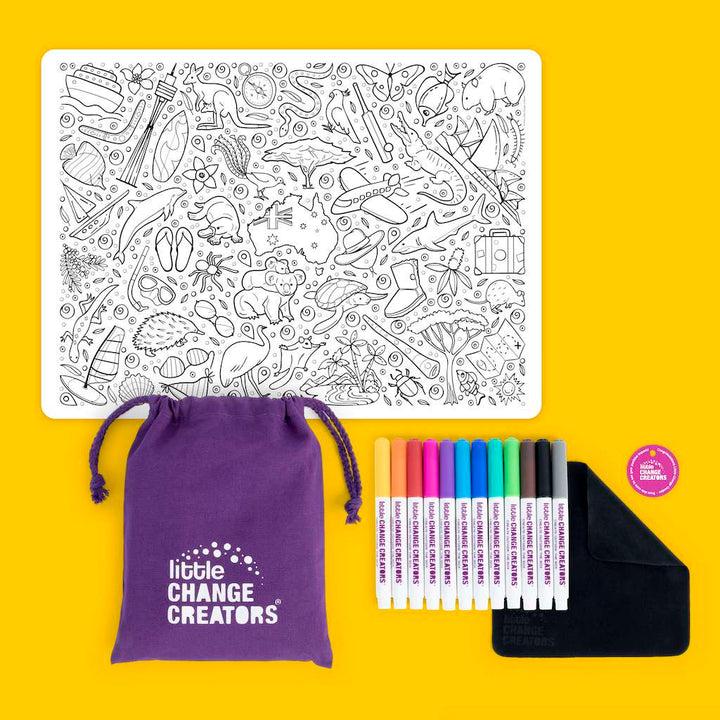 Australia | Re-FUN-able colouring set