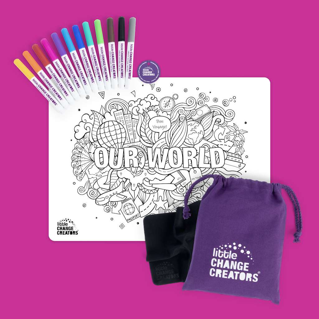 Our World | Re-FUN-able colouring set