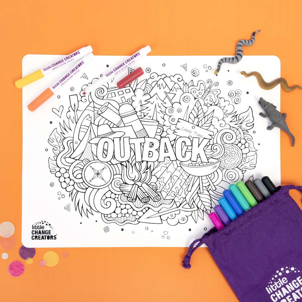 Outback | Re-FUN-able colouring set