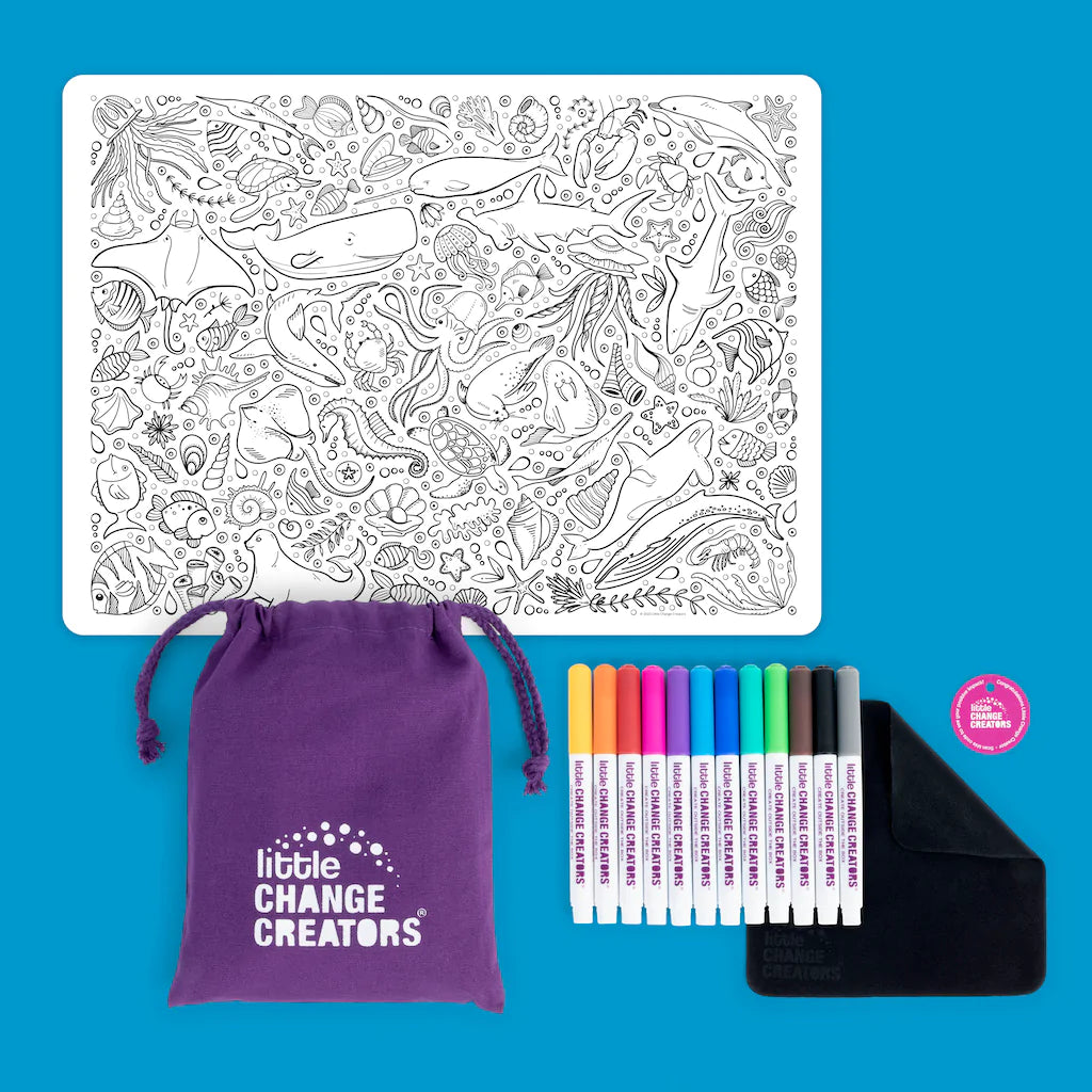 Under Water | Re-FUN-able colouring set