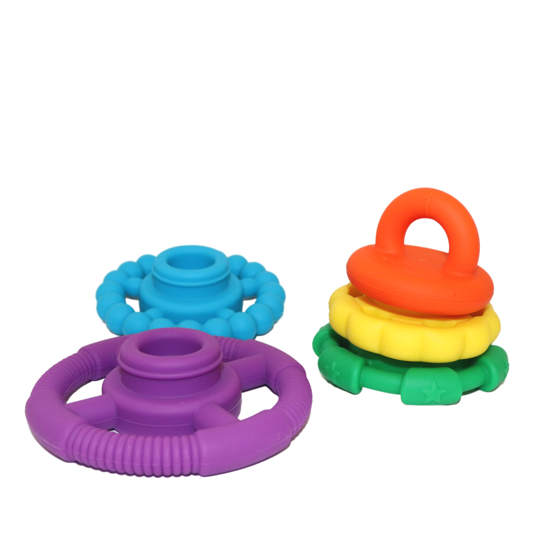 Rainbow Stacker & Teether Toy | Bright