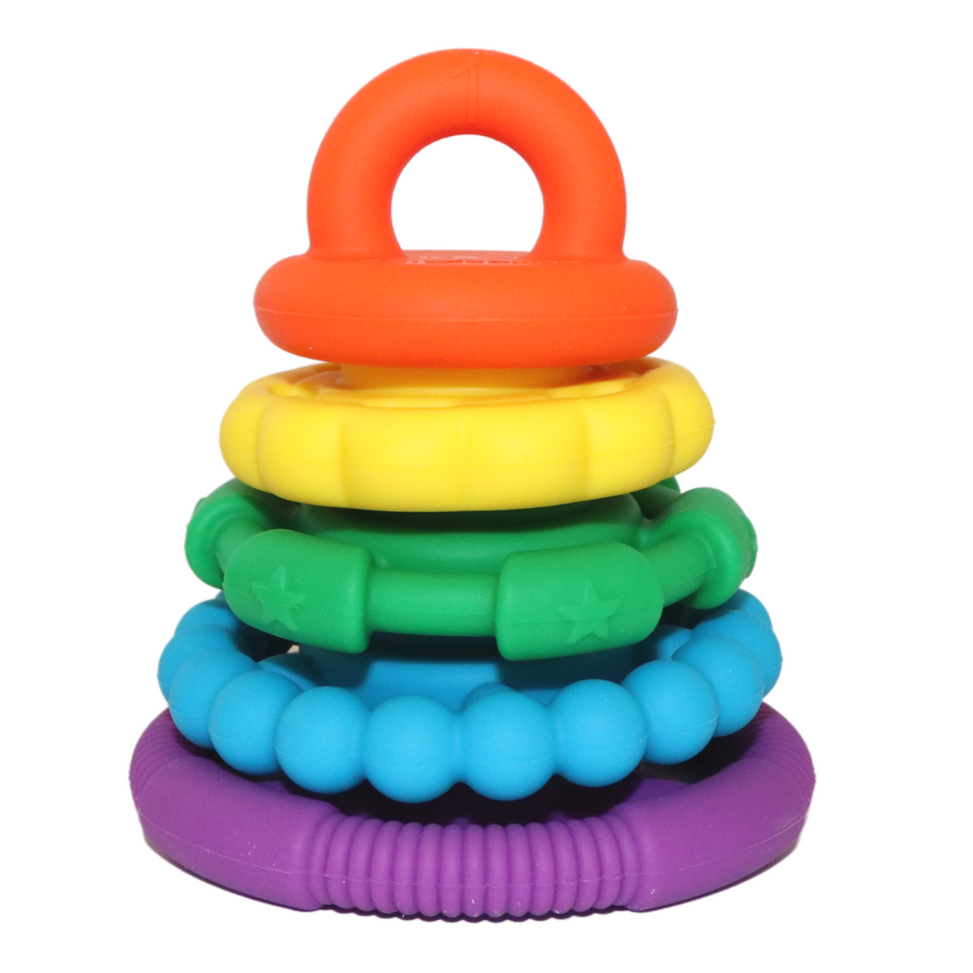 Rainbow Stacker & Teether Toy | Bright