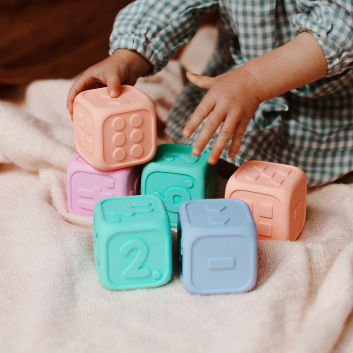My First Dice | Soft Blue & Soft Mint
