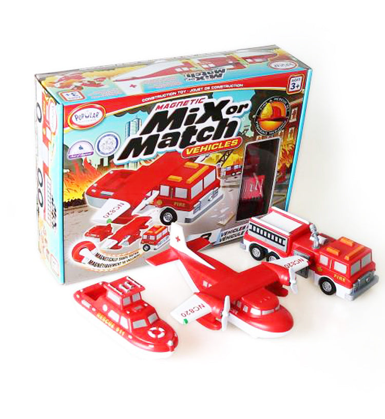 Mix or Match Magnet Vehicles | Fire Rescue