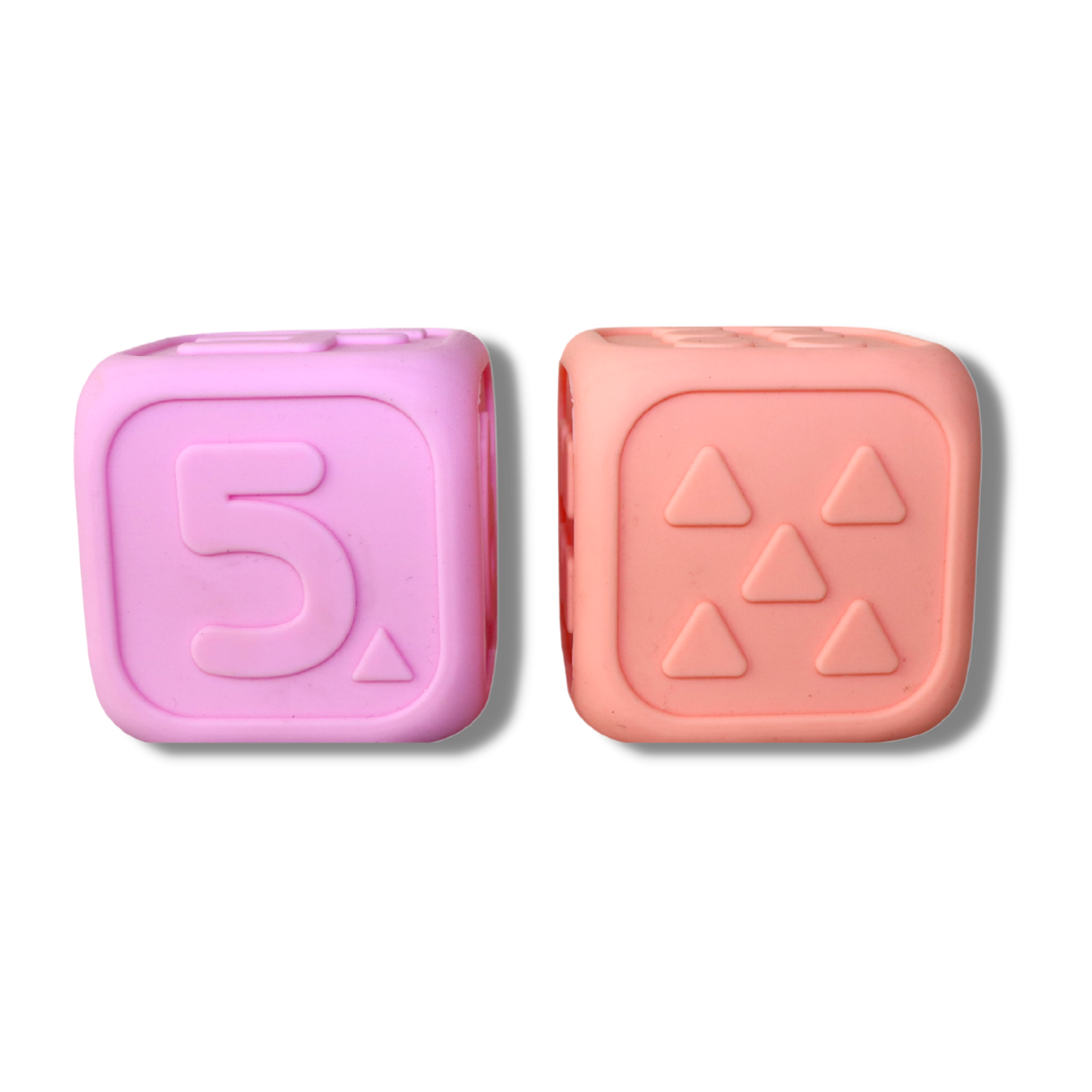 My First Dice | Bubblegum & Peach