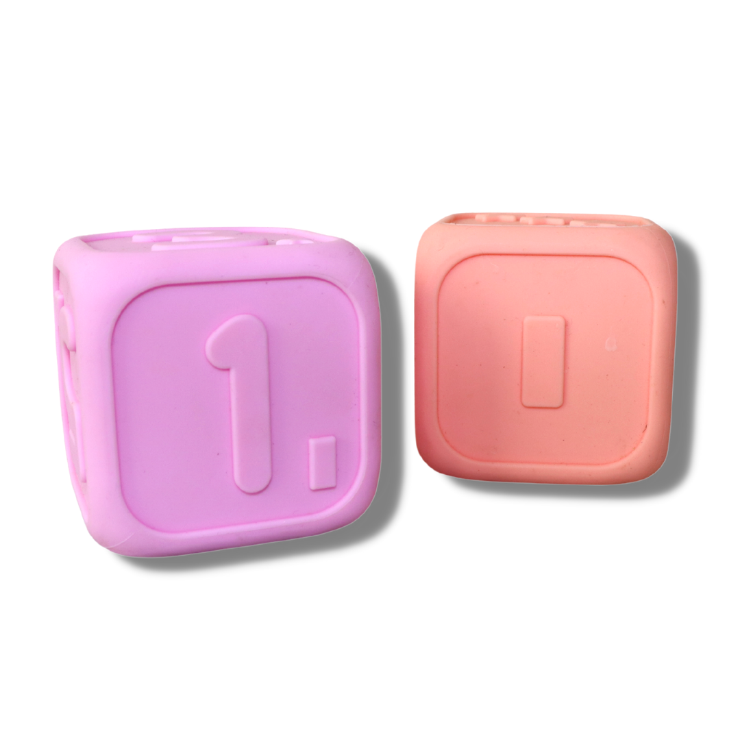 My First Dice | Bubblegum & Peach