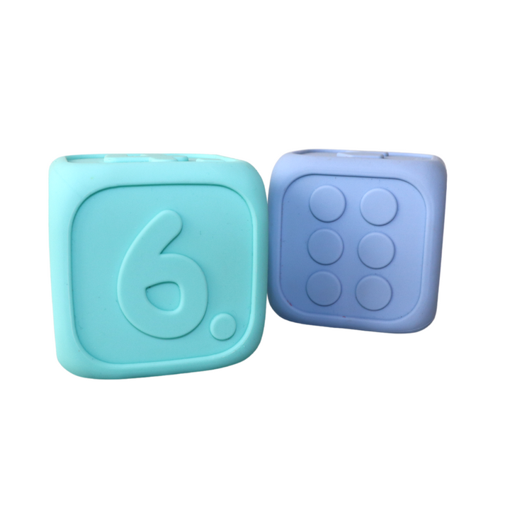 My First Dice | Soft Blue & Soft Mint