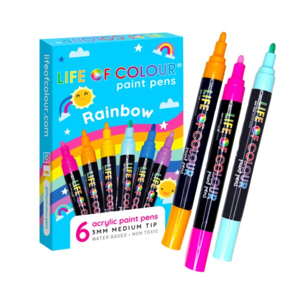 Rainbow Paint Pens | Medium Tip