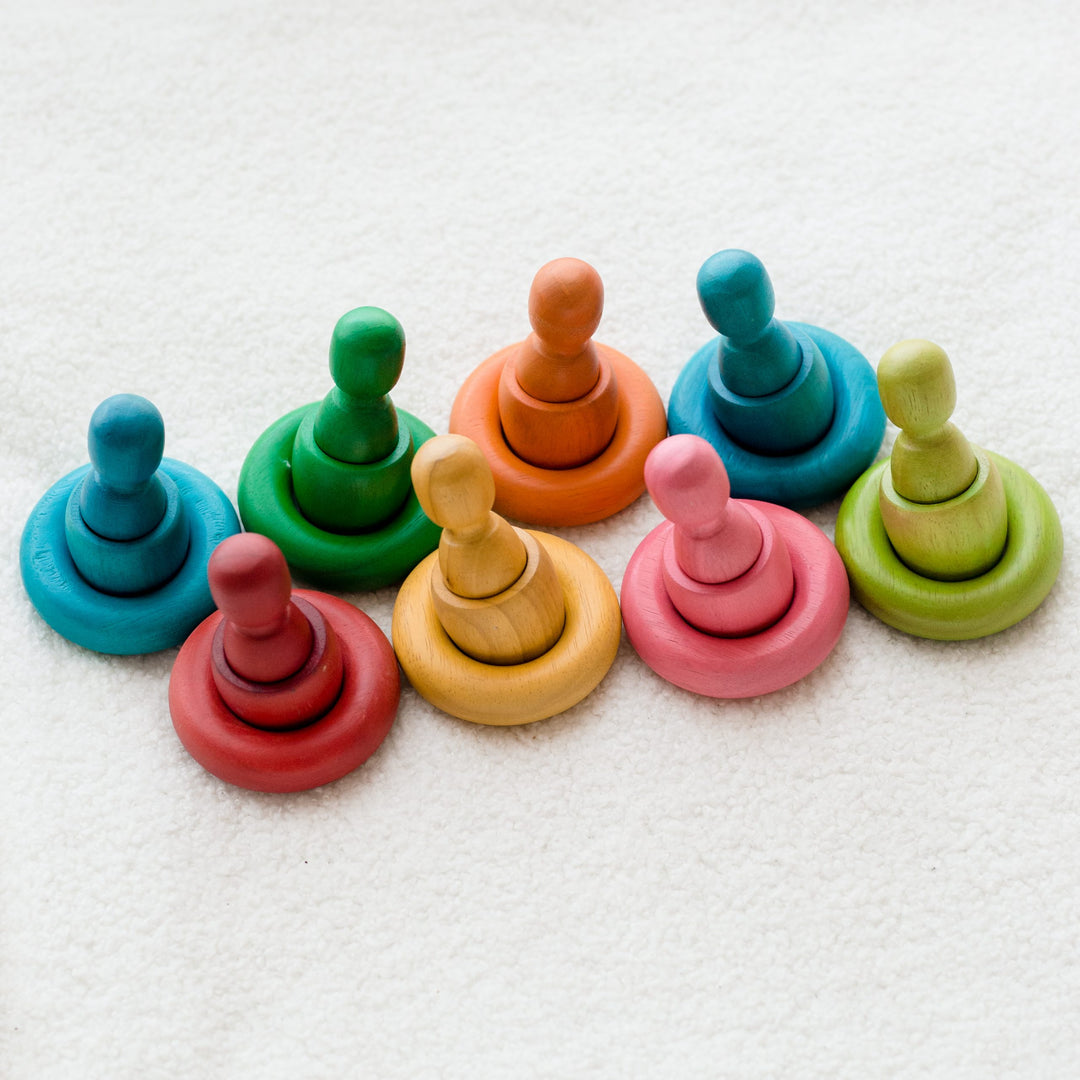 Rainbow People Cups and Rings