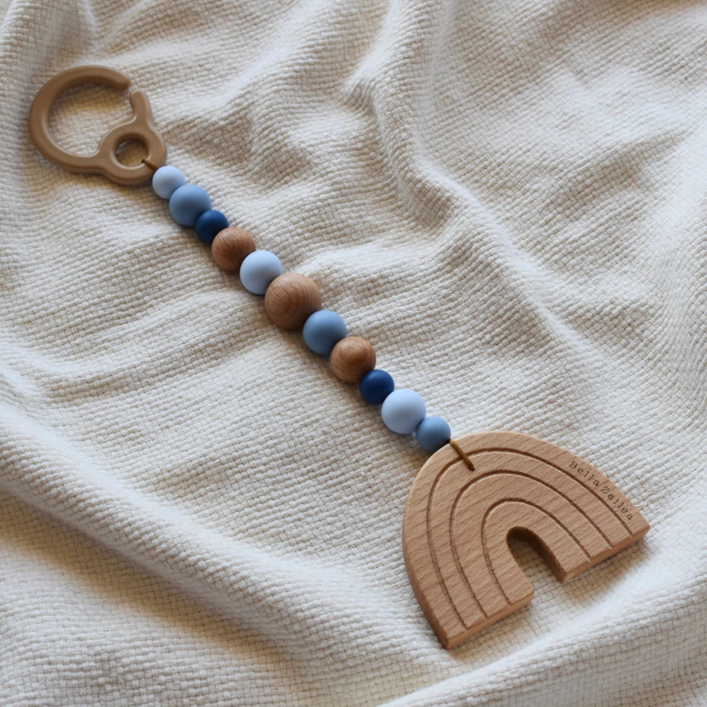 Wooden Rainbow Pram Toy